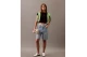 Calvin Klein Γυναικείο Κοντομάνικο Crop Top Μαύρο