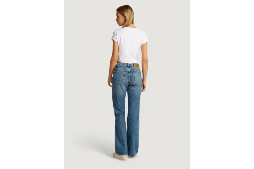 Calvin Klein Γυναικείο Κοντομάνικο Crop Top Λευκό