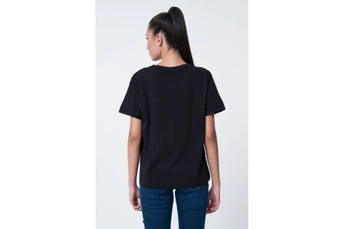 Calvin Klein Relaxed Monogram V-Neck T-Shirt Γυναικείο (LV047B205G UB1)