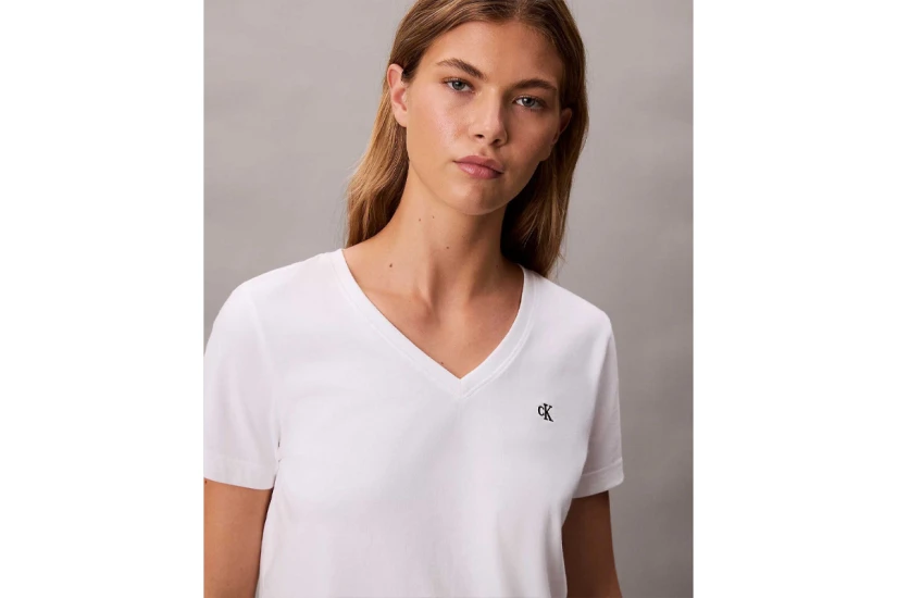 Calvin Klein Monogram Γυναικείο Κοντομάνικο T-Shirt Λευκό