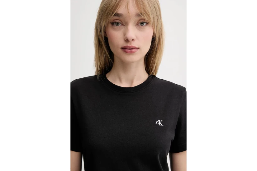 Calvin Klein Γυναικείο Κοντομάνικο T-Shirt Μαύρο