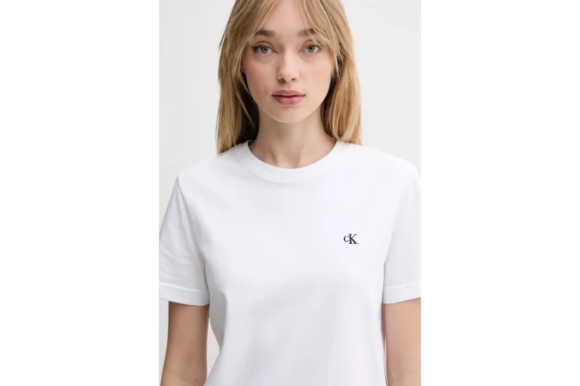 Calvin Klein Γυναικείο Κοντομάνικο T-Shirt Λευκό