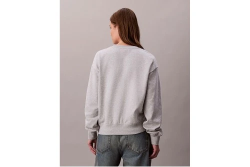Calvin Klein Monogram Fleece Μπλούζα Με Λαιμόκοψη Γυναικεία (LV047B236G P77)