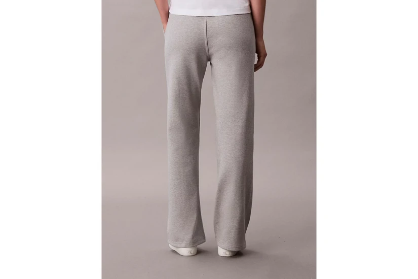 Calvin Klein Cotton Terry Γυναικείο Παντελόνι Φόρμας Γκρι