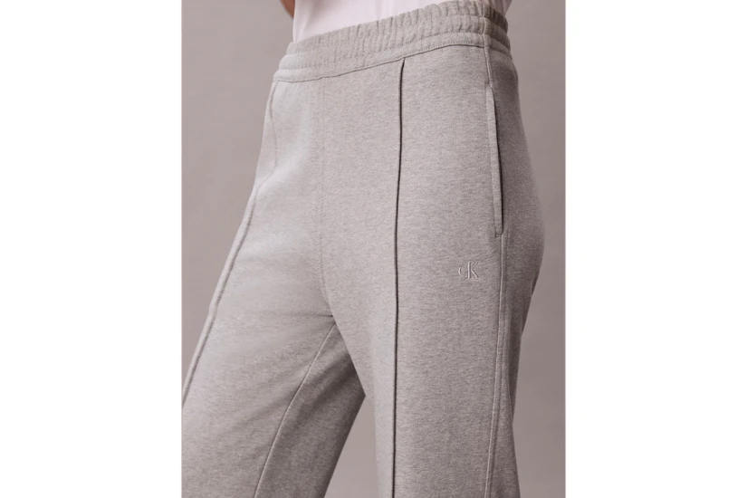 Calvin Klein Cotton Terry Γυναικείο Παντελόνι Φόρμας Γκρι