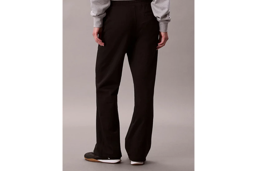 Calvin Klein Cotton Terry Γυναικείο Παντελόνι Φόρμας Μαύρο
