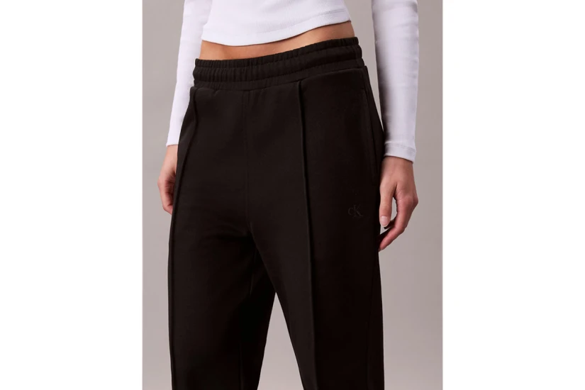 Calvin Klein Cotton Terry Γυναικείο Παντελόνι Φόρμας Μαύρο