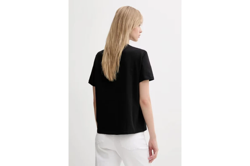 Calvin Klein Monogram Logo Γυναικείο Κοντομάνικο T-Shirt Μαύρο