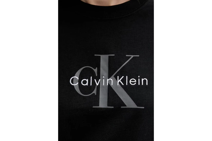 Calvin Klein Monogram Logo Γυναικείο Κοντομάνικο T-Shirt Μαύρο