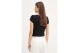 Calvin Klein Cotton Stretch Rib Baby Γυναικείο Κοντομάνικο T-Shirt