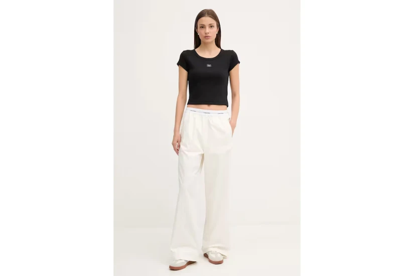 Calvin Klein Cotton Stretch Rib Baby Γυναικείο Κοντομάνικο T-Shirt
