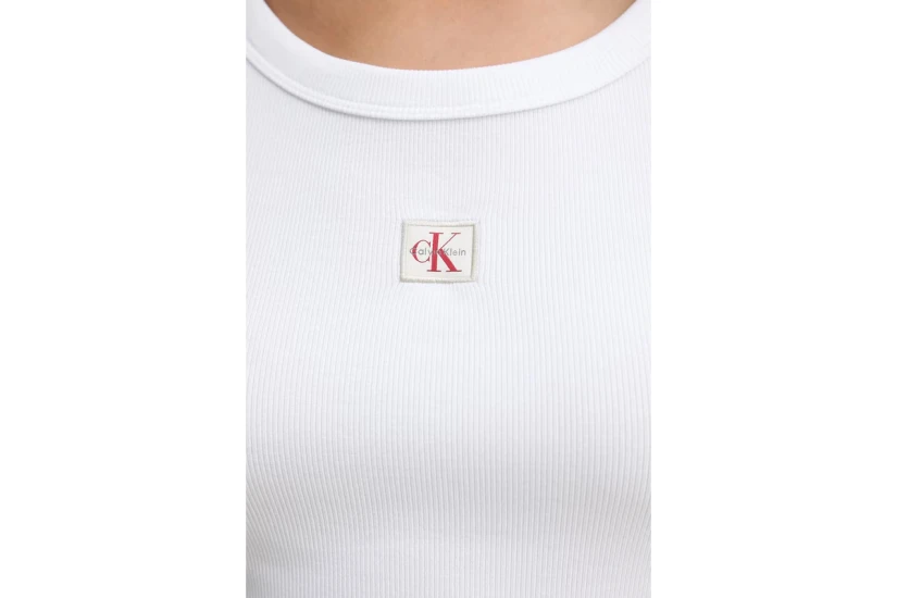Calvin Klein Cotton Stretch Rib Baby Γυναικείο Κοντομάνικο T-Shirt
