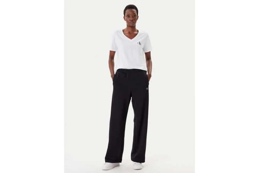 Calvin Klein Cotton Badge Regular Fit Γυναικείο Παντελόνι Φόρμας