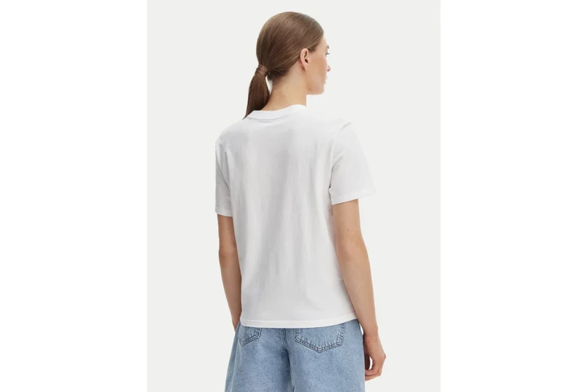Calvin Klein Tonal Logo Γυναικείo Κοντομάνικο T-Shirt Λευκό