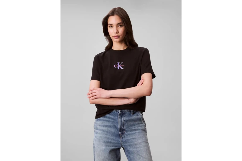 Calvin Klein 20S Classic Logo Γυναικείο Κοντομάνικο T-Shirt Μαύρο