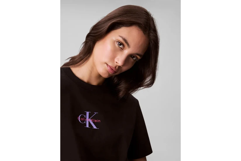 Calvin Klein 20S Classic Logo Γυναικείο Κοντομάνικο T-Shirt Μαύρο