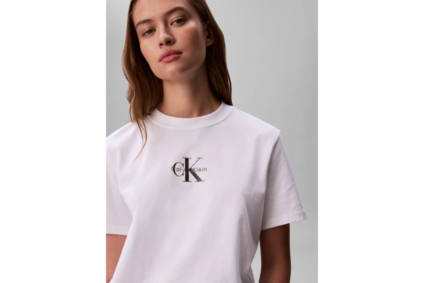 Calvin Klein 20S Classic Logo Γυναικείο Κοντομάνικο T-Shirt Λευκό