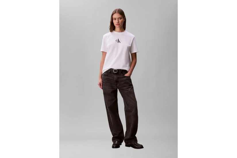 Calvin Klein 20S Classic Logo Γυναικείο Κοντομάνικο T-Shirt Λευκό