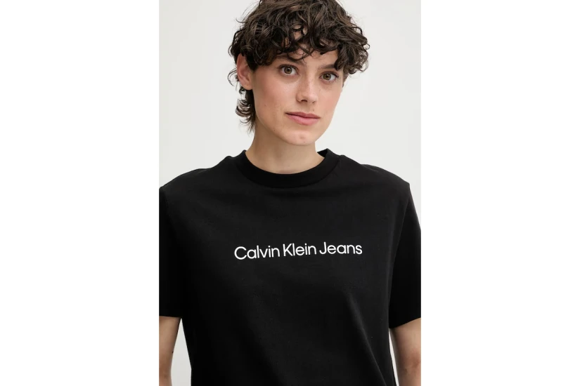 Calvin Klein Logo Classic Γυναικείο Κοντομάνικο T-Shirt Μαύρο