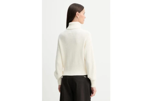 Calvin Klein Contrast Logo Turtleneck Πουλόβερ Γυναικείο (LV047D349G 101)