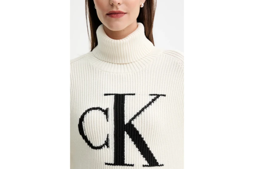 Calvin Klein Γυναικεία Μακρυμάνικη Μπλούζα Λευκή