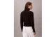 Calvin Klein Soft Chenille Roll Neck Γυναικείο Πουλόβερ Μαύρο, Μπεζ