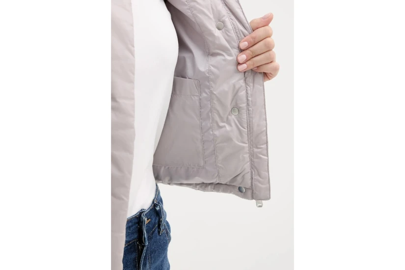 Calvin Klein Shine Cropped Γυναικείο Μπουφάν Puffer Λιλά