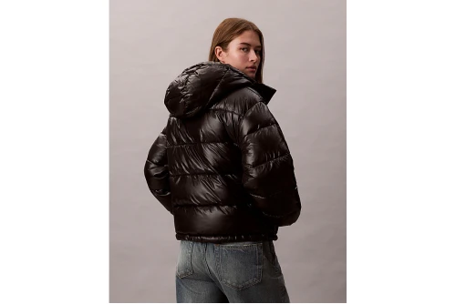 Calvin Klein High Shine Hooded Μπουφάν Puffer Γυναικείο (LV047D505G UB1)