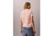 Calvin Klein Glossy Metallic Logo Γυναικείο Κοντομάνικο T-Shirt Σομόν