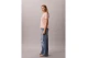 Calvin Klein Glossy Metallic Logo Γυναικείο Κοντομάνικο T-Shirt Σομόν