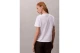 Calvin Klein Glossy Metallic Logo Γυναικείο Κοντομάνικο T-Shirt Λευκό