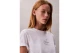 Calvin Klein Glossy Metallic Logo Γυναικείο Κοντομάνικο T-Shirt Λευκό
