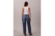 Calvin Klein Barrel Fit Γυναικείο Παντελόνι Τζιν Μπλε