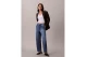 Calvin Klein Barrel Fit Γυναικείο Παντελόνι Τζιν Μπλε