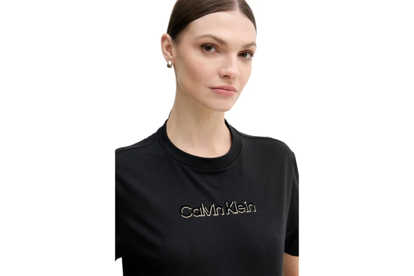 Calvin Klein Γυναικείο Κοντομάνικο T-Shirt Μαύρο