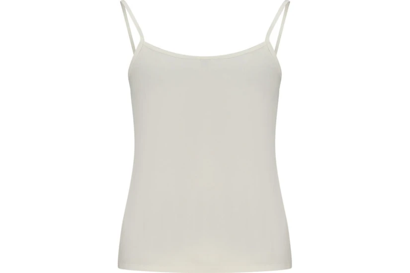 Calvin Klein Cotton Stretch Strap Cami Γυναικεία Αμάνικη Μπλούζα Λευκή