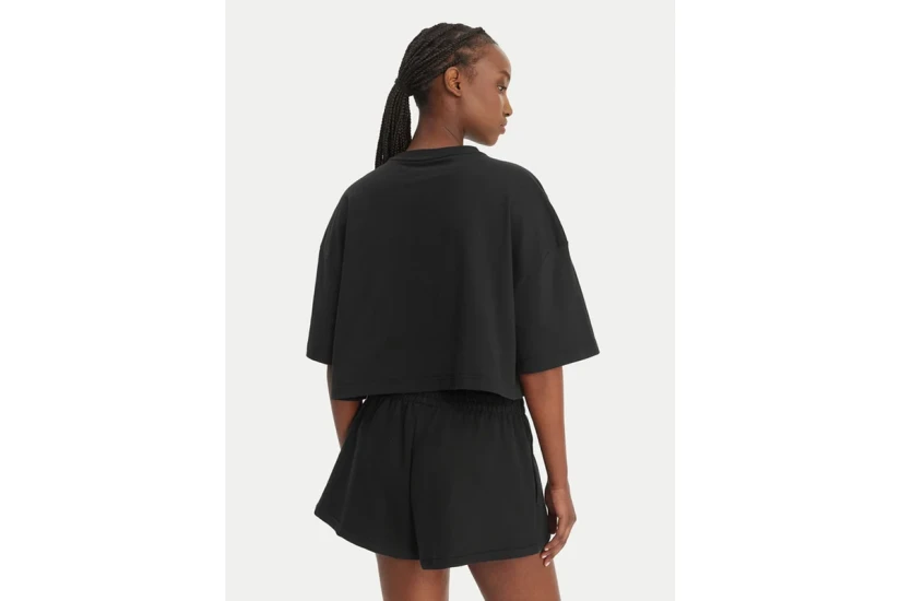 Calvin Klein Boxy Crop Monologo Γυναικείο Κοντομάνικο T-Shirt Μαύρο
