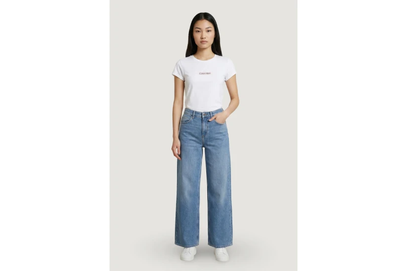 Calvin Klein Γυναικείo Κοντομάνικο T-Shirt Λευκό