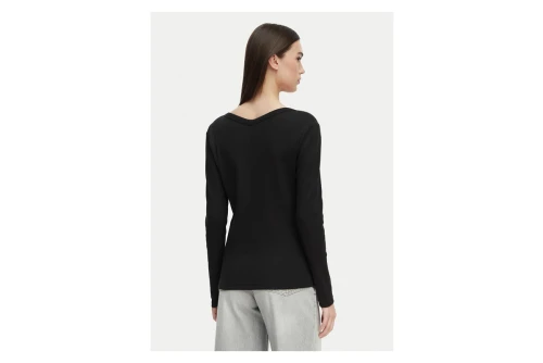 Calvin Klein Woven Label Baby Rib Ζακέτα Βαμβακερή Γυναικεία (LV047G207G UB1)