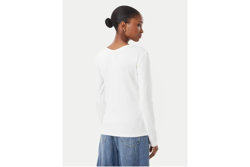Calvin Klein Slim Ribbed Cotton Ζακέτα Βαμβακερή Γυναικεία (LV047G207G YAF)