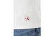 Calvin Klein Woven Label Baby Rib Γυναικεία Βαμβακερή Ζακέτα Λευκή