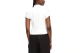 Calvin Klein Monologo Patch Rib Zip Γυναικείο Κοντομάνικο Top Λευκό