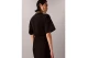 Calvin Klein Milano Jersey Draped Γυναικείο T-Shirt-Φόρεμα Mini Μαύρο