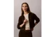Calvin Klein Cropped Logo Γυναικεία Βαμβακερή Ζακέτα με Κουκούλα Καφέ