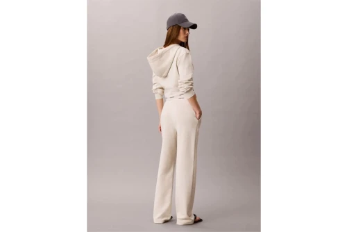 Calvin Klein Logo Waistband Wide Leg Παντελόνι Φόρμας Γυναικείο (LV047G253G P4P)