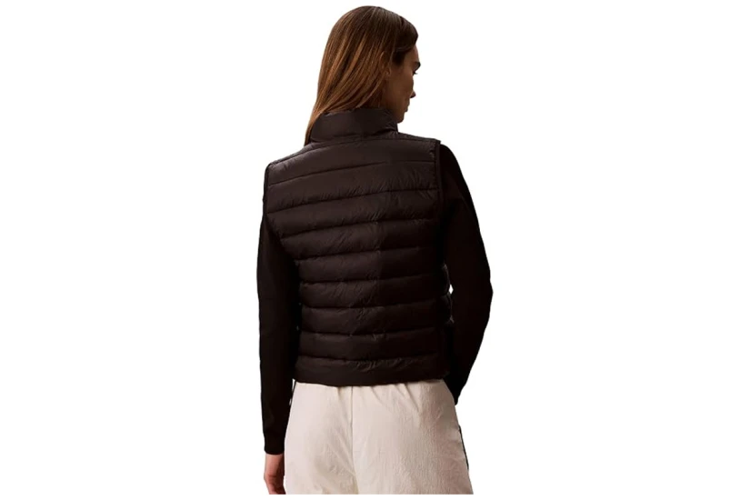 Calvin Klein Ultra Light Packable Γυναικείο Αμάνικο Μπουφάν Puffer Μαύρο