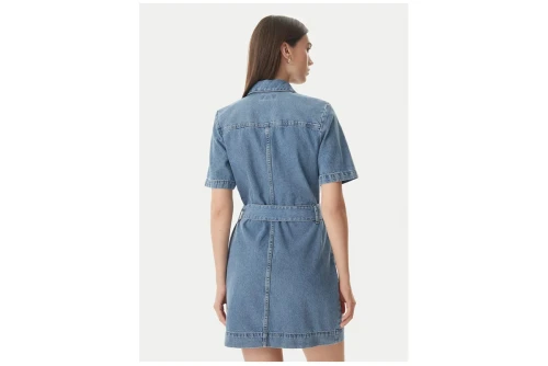 Calvin Klein Belted Denim Shirt Φόρεμα Mini Γυναικείο (LV047G738G YRC)