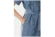Calvin Klein Belted Denim Shirt Γυναικείο Φόρεμα Mini Μπλε