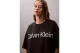 Calvin Klein Boxy Logo Graphic Γυναικείο Κοντομάνικο Crop T-Shirt Μαύρο
