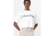 Calvin Klein Boxy Logo Graphic Γυναικείο Κοντομάνικο Crop T-Shirt Λευκό